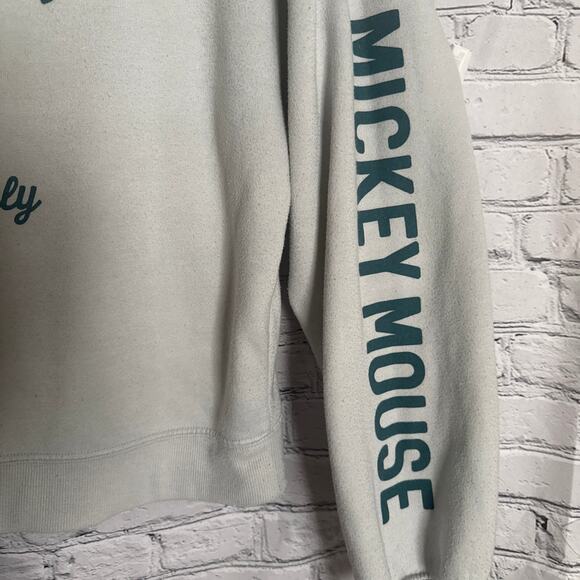 Disney Mickey Mouse The One And Only Sweatshirt Women’s Size Large Gray W/Green - Picture 4 of 6